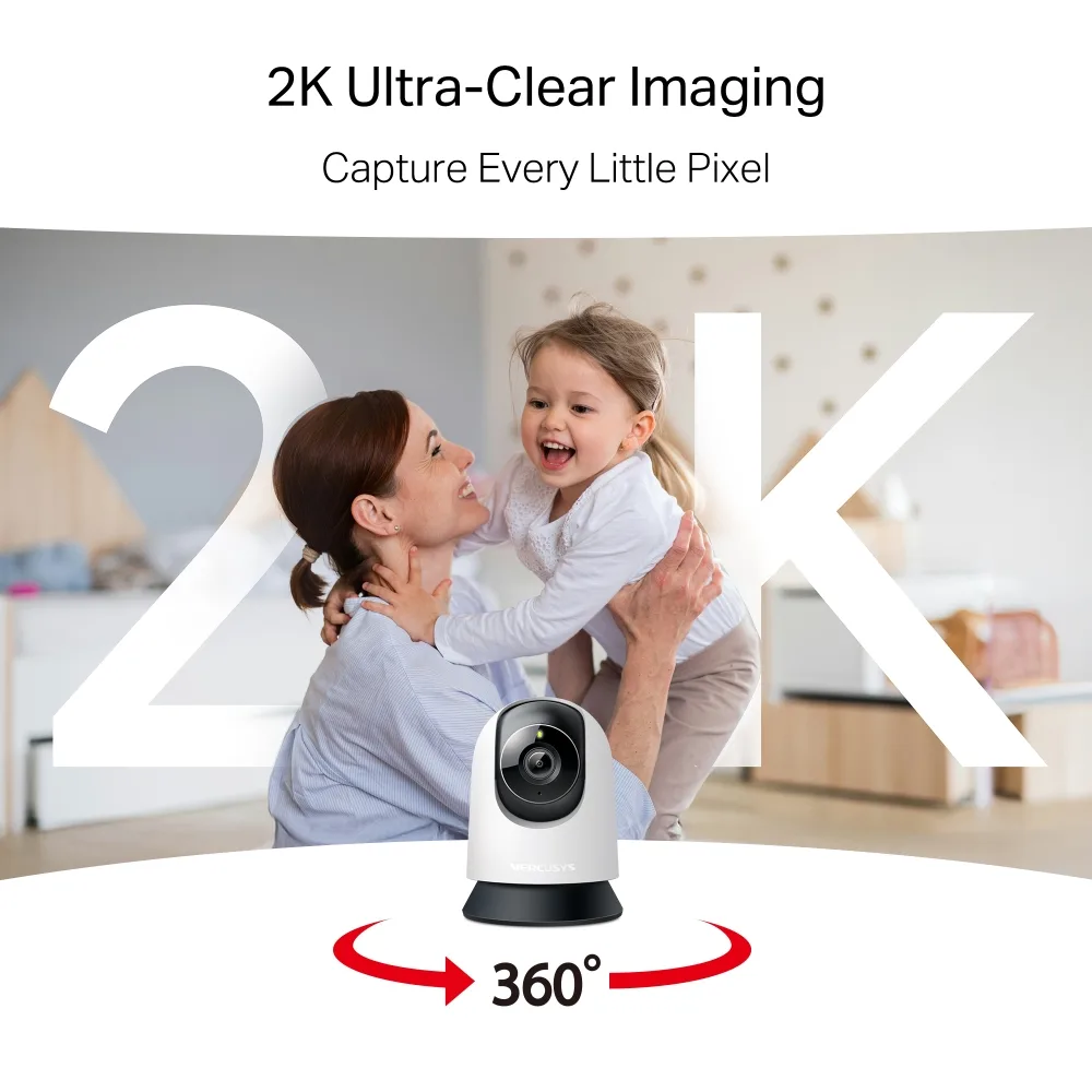 Wi-Fi Pan/Tilt охранителна камера Mercusys MC210 - Image 3