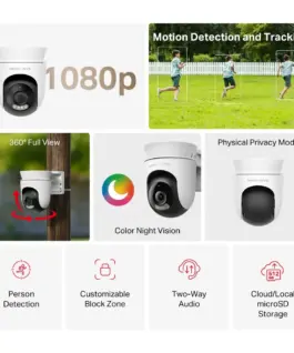 Alternative view от Външна охранителна Wi-Fi камера Pan/Tilt Mercusys MC500