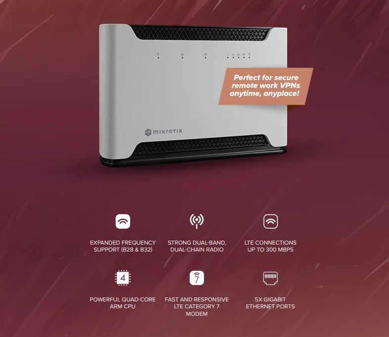 Рутер MikroTik Chateau LTE7 D53G-5HacD2HnD-TC&R11e-LTE7 - Image 2