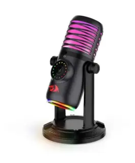 Геймърски кондензаторен микрофон Redragon Stellaris GM306 – RGB USB със стойка и многофункционални
