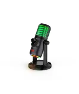 Alternative view от Геймърски кондензаторен микрофон Redragon Stellaris GM306 – RGB USB със стойка и многофункционални режими