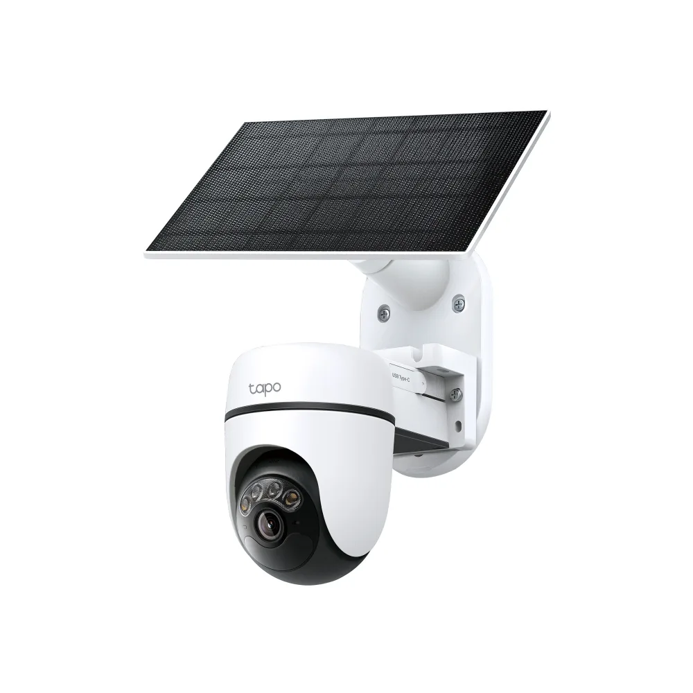 Комплект охранителна камера със слънчев панел, Pan/Tilt TP-Link Tapo C630 KIT
