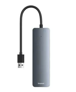 USB хъб Baseus 4 в 1 UltraJoy Lite USB-А към USB 3.0, 15 см B0005280B811-00 - сив