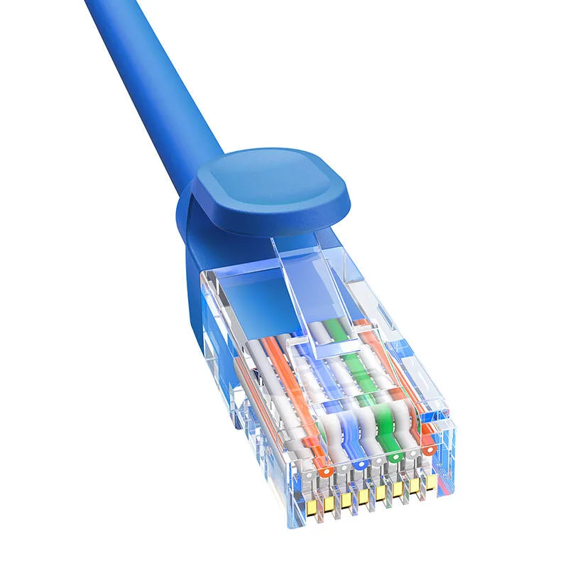 Мрежов кръгъл кабел Baseus RJ45, Cat.6, 3 м B00133204311-03 - син - Image 2