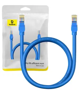 Мрежов кръгъл кабел Baseus RJ45, Cat.6, 1 м B00133204311-01 - син