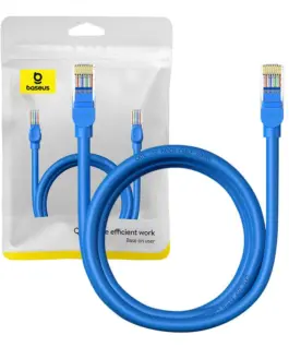 Мрежов кръгъл кабел Baseus RJ45, Cat.6, 2 м B00133204311-02 - син