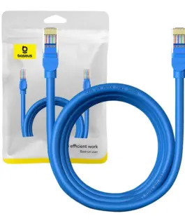 Мрежов кръгъл кабел Baseus RJ45, Cat.6, 3 м B00133204311-03 - син