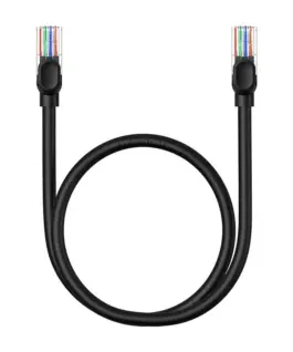 Мрежов кръгъл кабел Baseus RJ45, Cat.5, 0,5 м B00133206111-00 - черен - Image 3