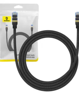 Мрежов кабел Baseus RJ45, Cat.7, 10Gbps, 1,5 м B0013320B111-02 - черен