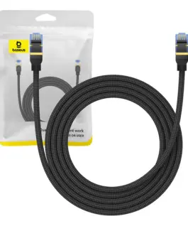 Мрежов кабел Baseus RJ45, Cat.7, 10Gbps, 2 м B0013320B111-03 - черен
