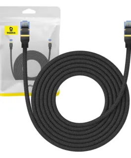Мрежов кабел Baseus RJ45, Cat.7, 10Gbps, 5 м B0013320B111-05 - черен