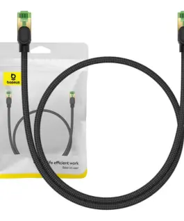 Мрежов кабел Baseus RJ45, Cat.8, 40Gbps, 0,5 м B0013320C111-00 - черен