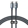 Кабел Baseus Crystal Shine Type-C към Type-C 100W 1.2 м CAJY000601 - черен
