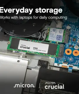 SSD диск Crucial E100 480GB SSD PCIe 4.0 Gen4 M.2 2280 NVMe