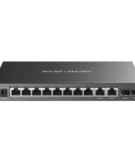 12-портов гигабитов настолен комутатор с 8 PoE+ порта Mercusys MS112GMP