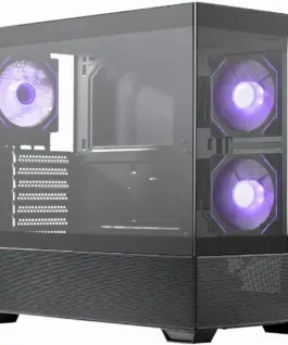 Alternative view от Кутия за компютър CoolerMaster Elite 690 Wood - Черна