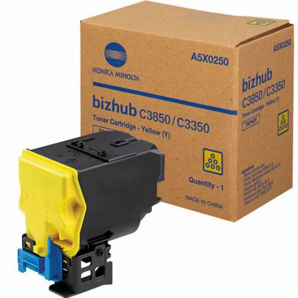 Тонер касета за Konica Minolta bizhub C3350/C3850/C3850FS - Toner - TNP48Y (TNP-48Y) / A5X0250 - Yellow - PN