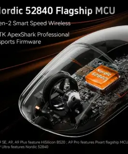 ATK професионална геймърска мишка Wireless Gaming Mouse A9 Pro Max 2.0 Tri-mode Nearlink – 8K