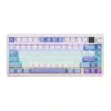 Aula геймърска механична клавиатура Wireless Gaming Mechanical Keyboard F75 MAX - Reaper Switch [Linear] (English US) White Blue