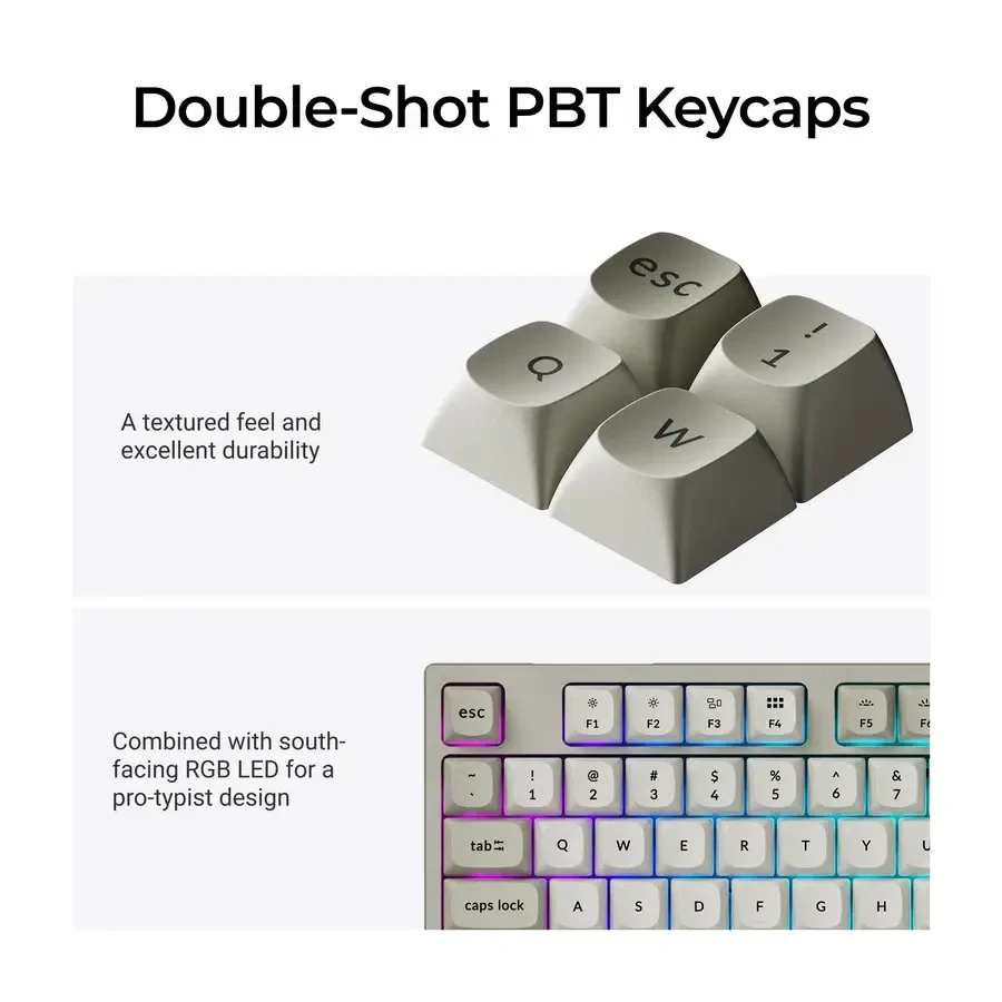 Геймърска Механична клавиатура Keychron C1 Pro 8K QMK - Super Banana Switch - Image 5