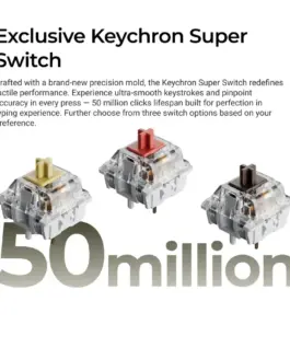 Геймърска Механична клавиатура Keychron C1 Pro 8K QMK - Super Banana Switch - Image 4
