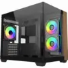 Кутия за компютър CoolerMaster Elite 481 Wood - Черна