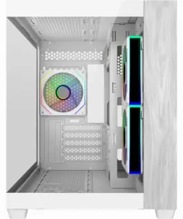 Alternative view от Кутия за компютър CoolerMaster Elite 481 Wood - Бяла