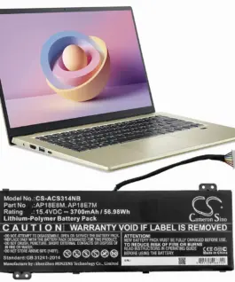 Батерия  за лаптоп ACER ASPIRE NITRO 5 AN517-51-57NL Nitro 7 AN715-51-58X1 Predator Helios 300 AP18E7M LiPo 154V  3700mA