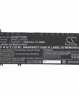 Батерия  за лаптоп DELL G3 15 G5 15 5587 INS 15PD-1863BL Latitude 15 3590 33YDH W7NKD LiIon 15.2V  3400mAh CAMERON