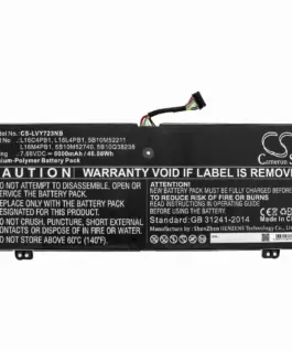 Батерия за лаптоп LENOVO YG 720-13IKB 80X6006PAU Yoga 720-13IKB 80X6001QGE Yoga 730-13IKB L16C4PB1 LiPo  7.68V 6000mAh