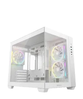 DeepCool кутия Case mATX - CG330 3F WH - 3 ARGB Fans