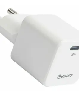 ЗАРЯДНО eSTUFF USB-C 30W – White – PN ES637027