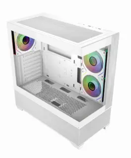 Кутия за компютър CoolerMaster Elite 690 Wood – Бял