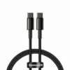 Кабел Baseus Tungsten Gold USB Type-C към USB Type-C 2м черен