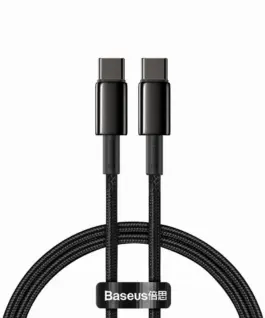 Кабел Baseus Tungsten Gold USB Type-C към USB Type-C 2м черен