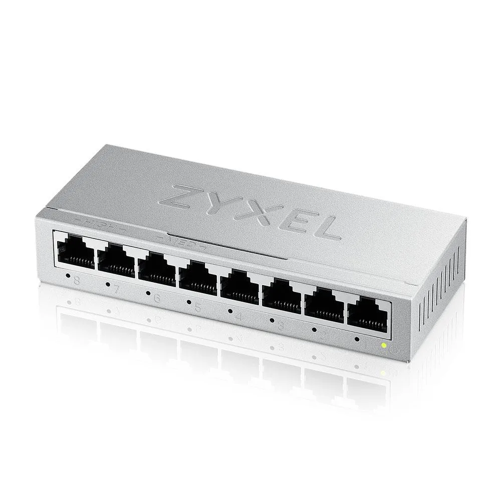 Суич ZYXEL GS-108B v5, 8 портов, Gigabit, метален корпус - Image 5