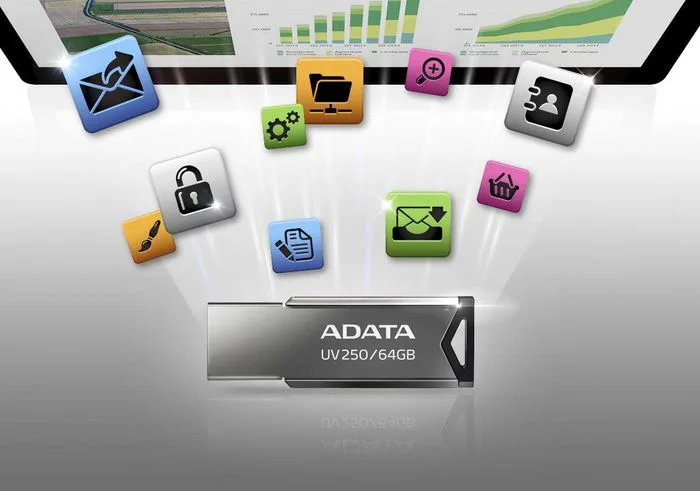 ФЛАШ ПАМЕТ ADATA UV250 - USB 2.0 - 16 GB - Silver - PN AUV250-16G-RBK - Image 5