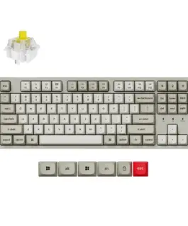 Геймърска Механична клавиатура Keychron C1 Pro 8K QMK - Super Banana
