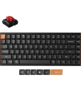 Безжчина механична клавиатура Keychron K3 MAX SE Black QMK/VIA - Milk POM Red