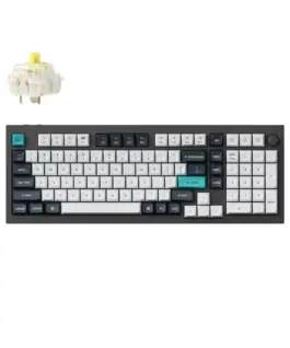 Механична клавиатура Keychron Q5 Max QMK Carbon Black - Gateron Jupiter Banana