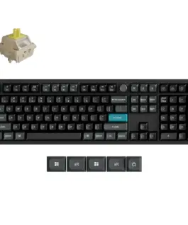Безжична механичка клавиатура Keychron Q6 Ultra 8K Black - Silk POM Switch