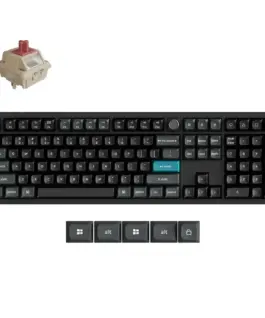 Безжична механичка клавиатура Keychron Q6 Ultra 8K Black - Silk POM Switch