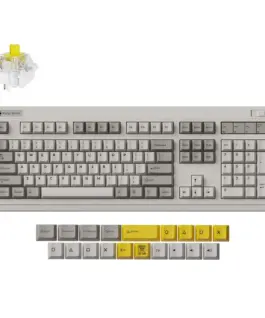 Безжична механичка клавиатура Keychron R6 QMK Retro - Super Banana