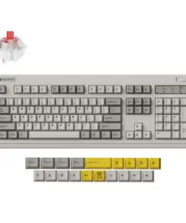 Безжична механичка клавиатура Keychron R6 QMK Retro - Super Red Switch