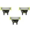 КОМПЛЕКТ 3 РЕЗЕРВНИ НОЖЧЕТА ЗА PHILIPS Shaver OneBlade Pro 360 - Black/Yellow - 3 броя - PN