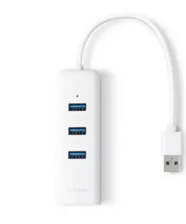 Мрежови адаптер TP-Link UE330 USB 3.0 3-Port Hub & Gigabit