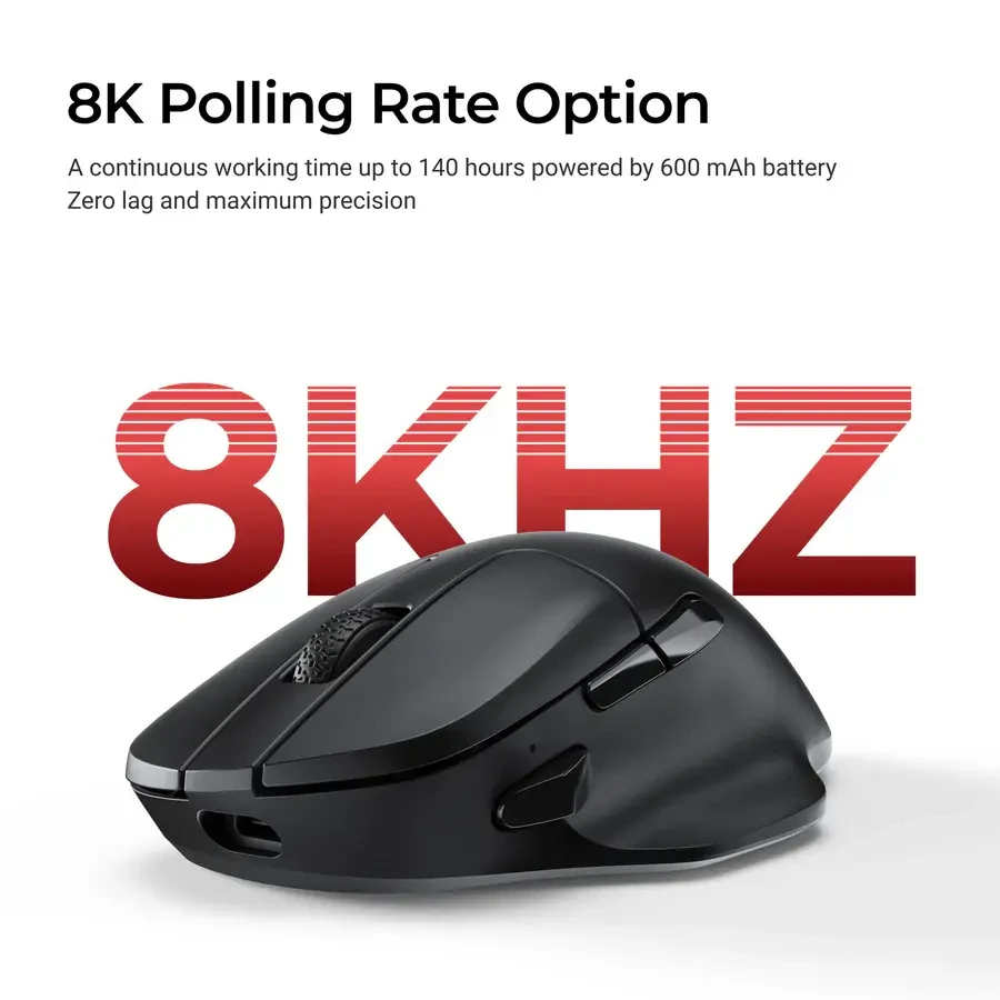 Безжична мишка Keychron M7-A23 8000Hz - Black - Image 4