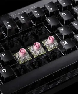 Madlions професионална геймърска механична клавиатура Professional Gaming Mechanical Keyboard TITAN 68 TURBO - 8K, Magnetic Fuguang Switches (English US), Blac - Image 4
