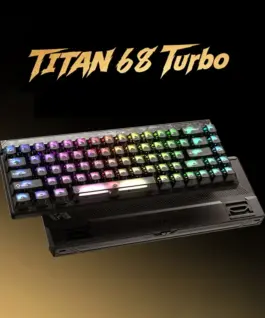 Madlions професионална геймърска механична клавиатура Professional Gaming Mechanical Keyboard TITAN 68 TURBO - 8K, Magnetic Fuguang Switches (English US), Blac - Image 5