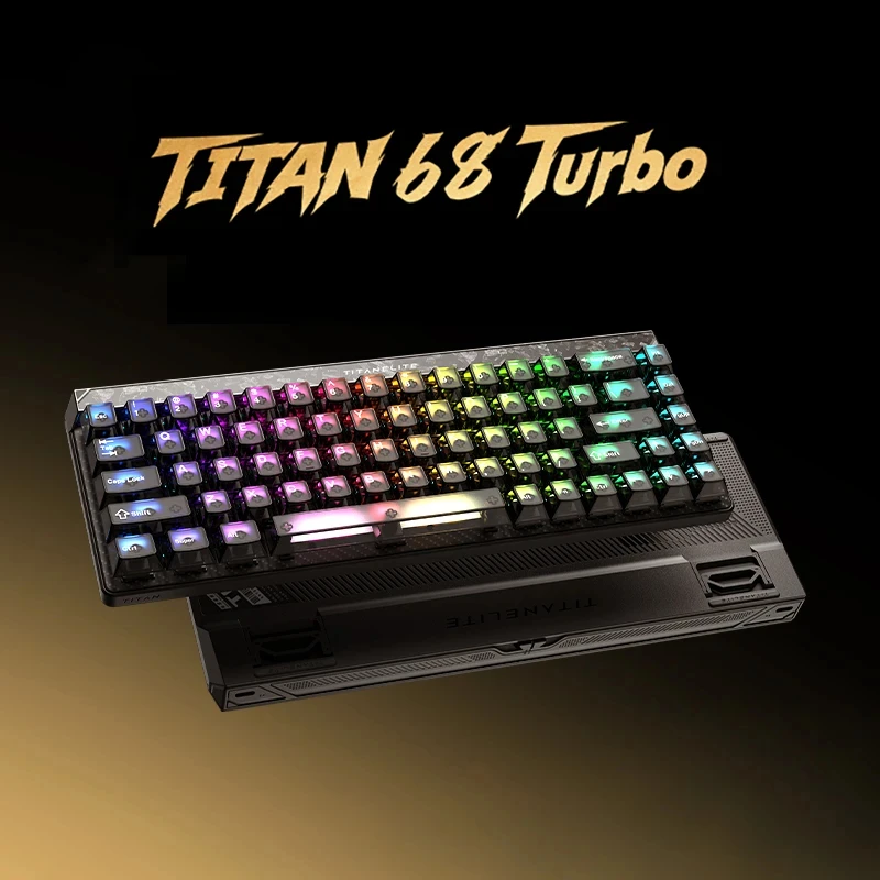 Madlions професионална геймърска механична клавиатура Professional Gaming Mechanical Keyboard TITAN 68 TURBO - 8K, Magnetic Fuguang Switches (English US), Blac - Image 5
